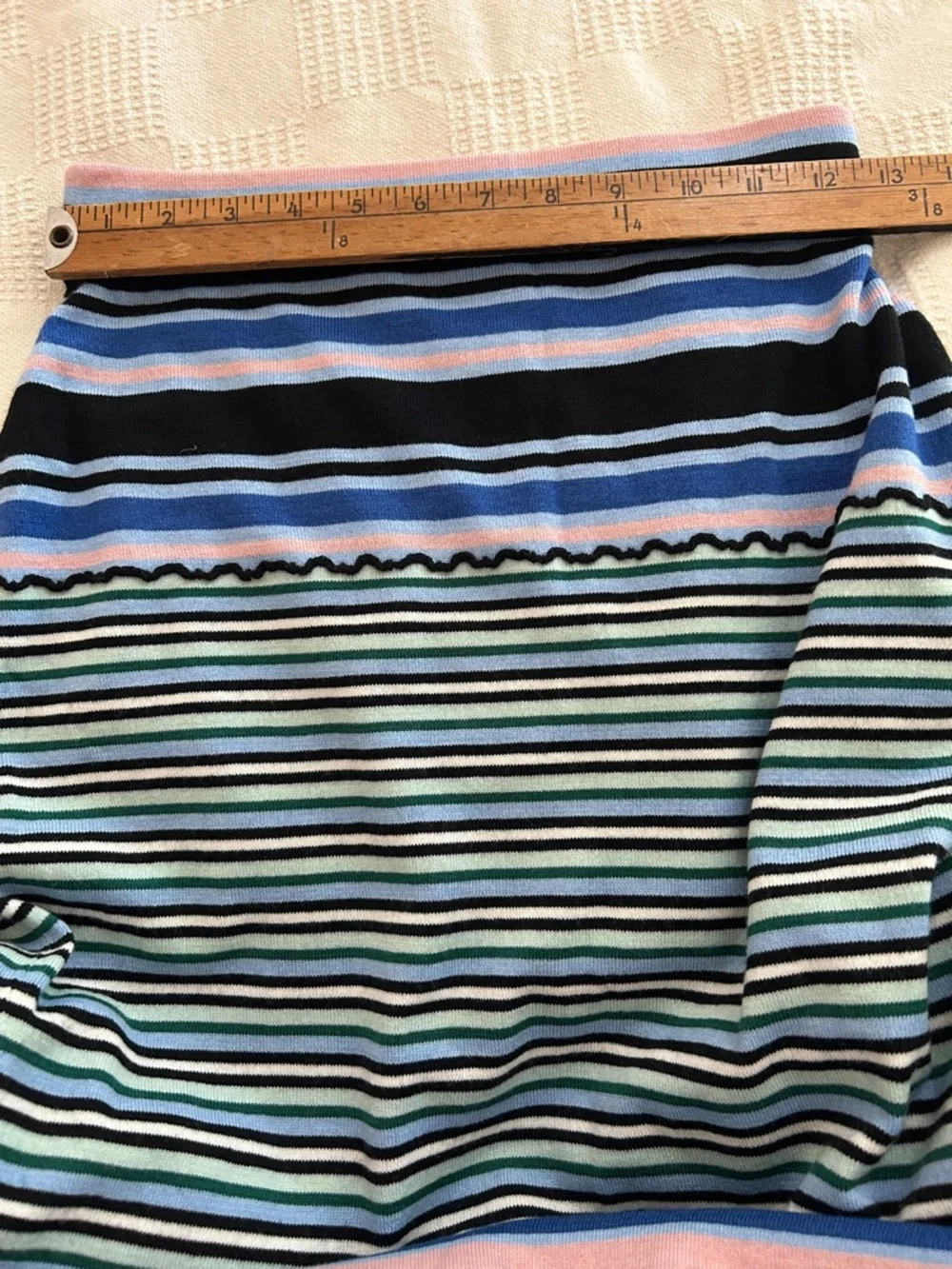 MARNI x UNIQLO Marino Blend Striped Knitted Skirt Straight XS